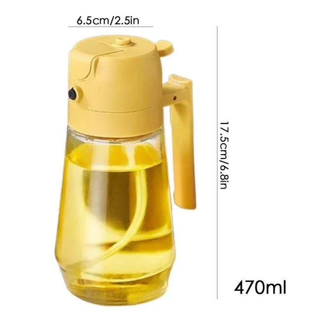 All-in-One Spray & Pour Dispenser — Store Oil, Vinegar & Soy Sauce Effortlessly! 🥗✨