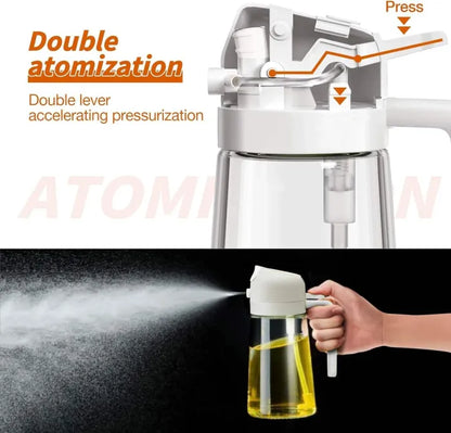 All-in-One Spray & Pour Dispenser — Store Oil, Vinegar & Soy Sauce Effortlessly! 🥗✨