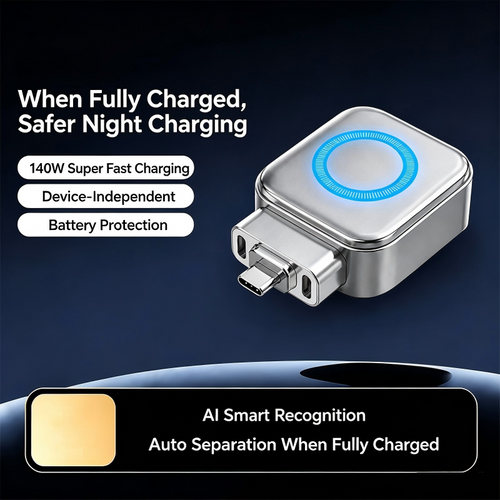 🥳2026 HOT SALE🥳💞50K+ SOLD!⚡Auto Power-Off Fast Charging Adapter🔥