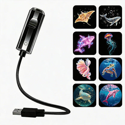 ✨ Plug-and-Play HD Galaxy & Ocean Projector Night Light🥳50,000+ Happy Users