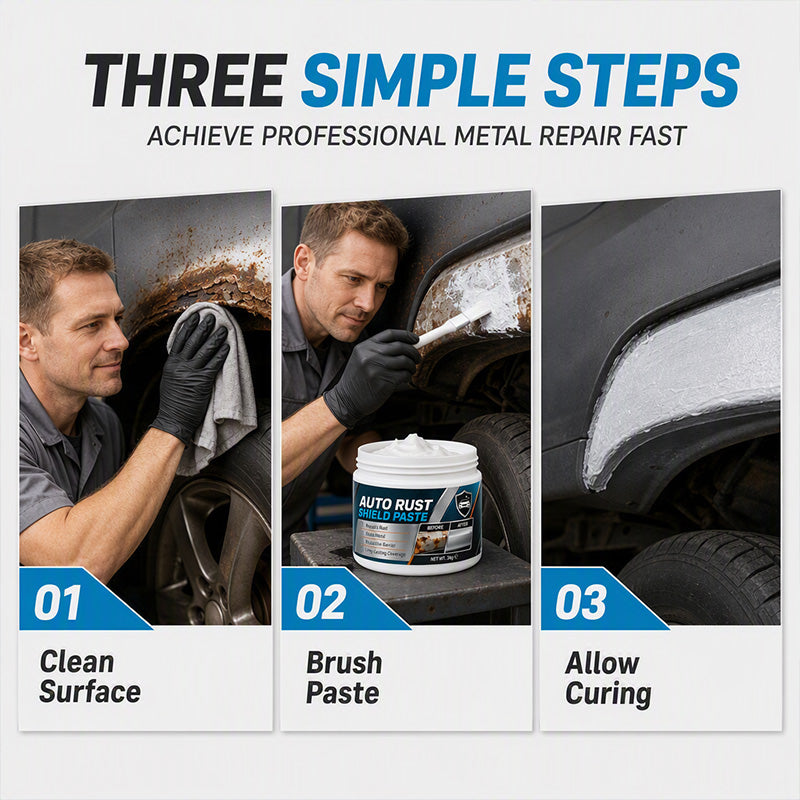 Free Shipping Today Only🔥Heavy-Duty Auto Rust Shield Barrier Paste & Applicator Brush 🛡️🚗 (JG)